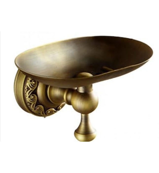 Khay đựng xà phòng chân hoa bằng đồng haduvico PK026M