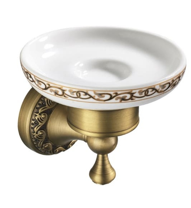 Khay đựng xà phòng chân hoa bằng đồng haduvico PK027M