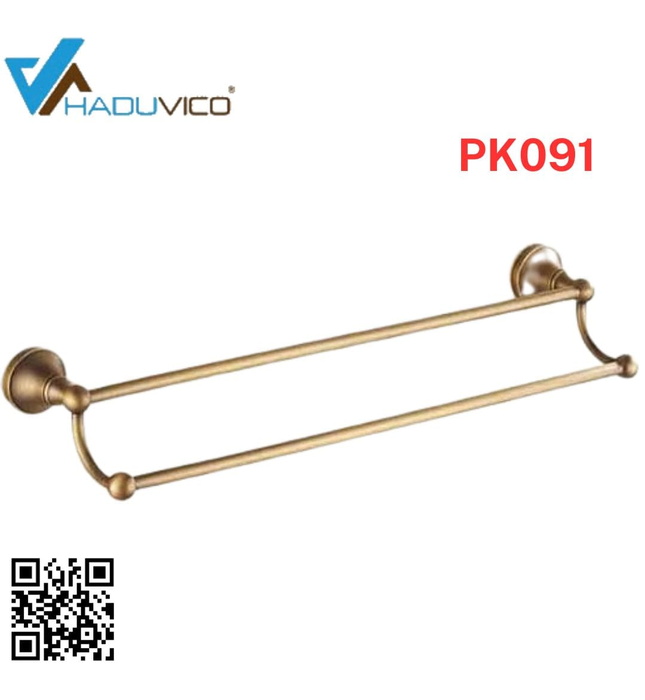 Thanh Vắt khăn đôi bằng đồng Haduvico PK091