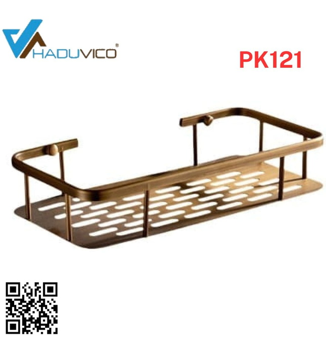 Kệ để đồ phòng tắm bằng đồng Haduvico PK121