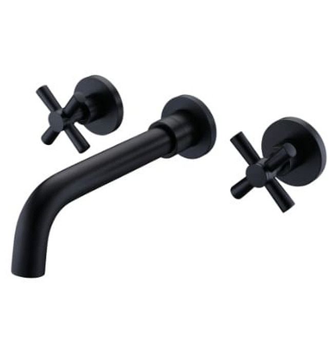 Vòi chậu nóng lạnh gắn tường đồng thau Haduvico VR053