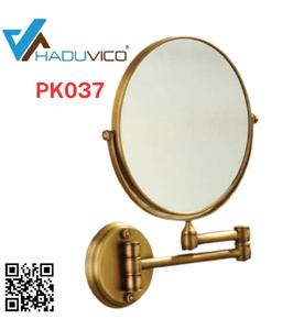 Gương gắn tường khung bằng đồng Haduvico PK037
