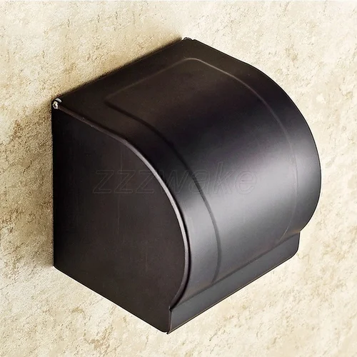 Hộp đựng giấy vệ sinh bằng đồng màu đen Haduvico PK058