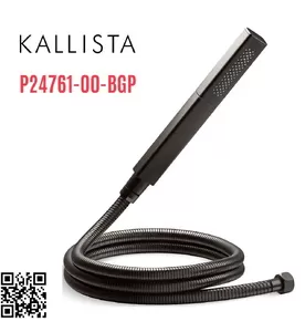 Bộ dây bát sen tắm cầm tay màu đen Kallista P24761-00-BGP