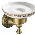 Khay đựng xà phòng chân hoa bằng đồng haduvico PK027M