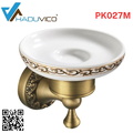 Khay đựng xà phòng chân hoa bằng đồng haduvico PK027M