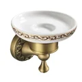 Khay đựng xà phòng chân hoa bằng đồng haduvico PK027M