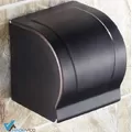 Hộp đựng giấy vệ sinh bằng đồng màu đen Haduvico PK058
