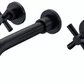 Vòi chậu nóng lạnh gắn tường đồng thau Haduvico VR053