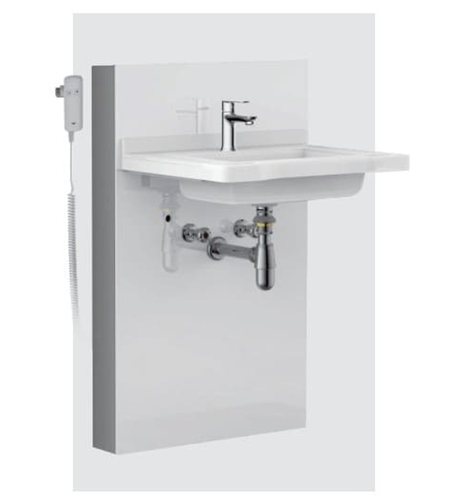 Chậu treo tường điều chỉnh độ cao Aquatiz FZ3010+AQ41010