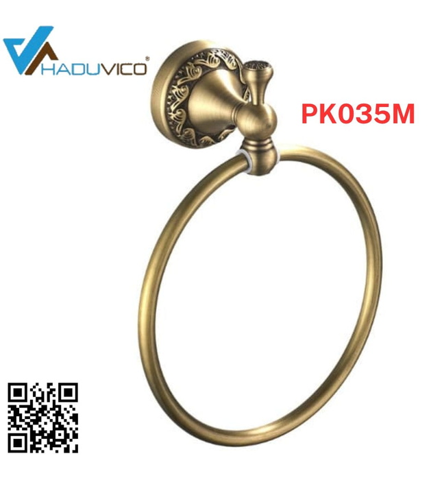 Vòng treo khăn bằng đồng Haduvico PK035M