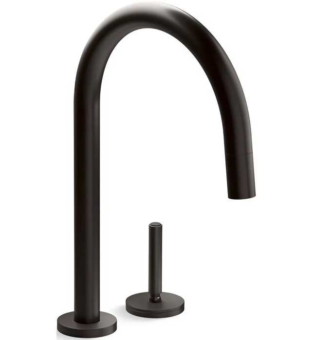 Vòi chậu rửa bát dây rút màu Nickel Kallista P25200-00-AG