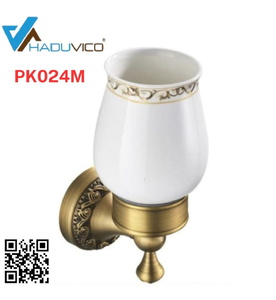 Giá để cốc đơn bằng đồng Haduvico PK024M