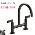 Vòi chậu rửa bát nóng lạnh màu đen Kallista P25202-LV-BGP