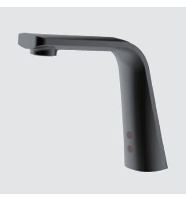 Vòi lavabo cảm ứng nóng lạnh dùng pin điện xám đen Aquatiz D500032