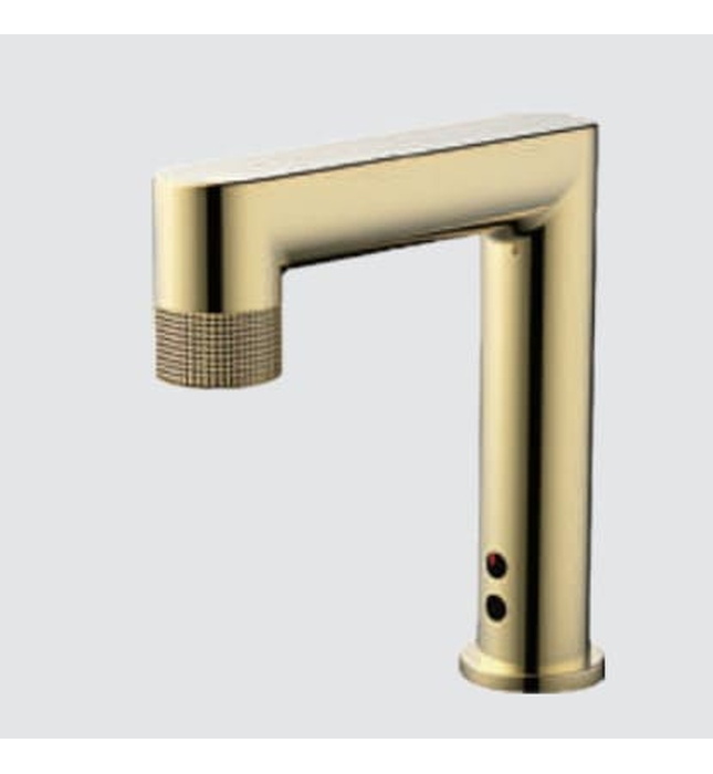 Vòi cảm ứng nóng lạnh dùng pin điện màu vàng Aquatiz D500033