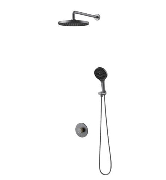 Sen tắm âm tường màu xám bát tròn Aquatiz T3020-H