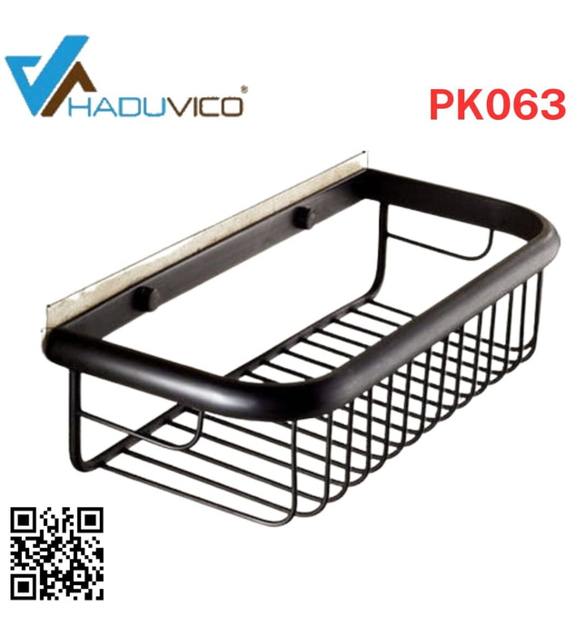 Kệ để đồ phòng tắm bằng đồng Haduvico PK063