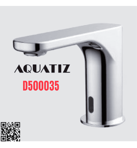 Vòi lavabo cảm ứng nóng lạnh dùng pin điện Aquatiz D500035