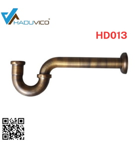 Ống thoát lavabo chữ P Haduvico HD013