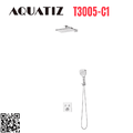 Sen tắm âm tường bát vuông Aquatiz T3005-C1