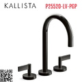 Vòi bồn tắm 3 chân cổ ngỗng màu đen Kallista P25520-LV-PGP