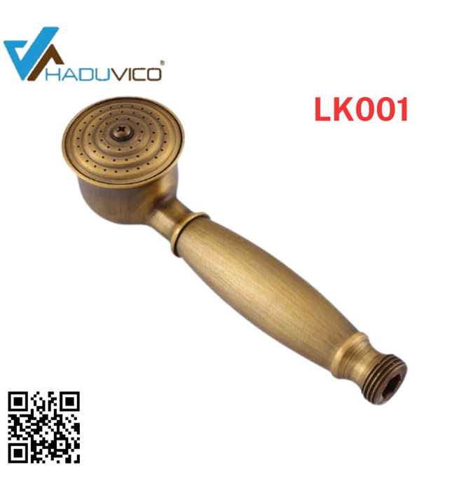 Tay sen tắm bằng đồng Haduvico LK001