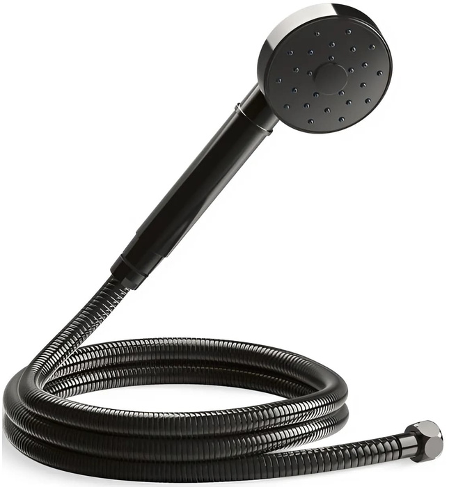 Bộ dây bát sen tắm cầm tay màu đen Kallista P25656-00-PGP