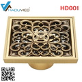 Phễu thoát sàn hoa văn bằng đồng Haduvico HD001