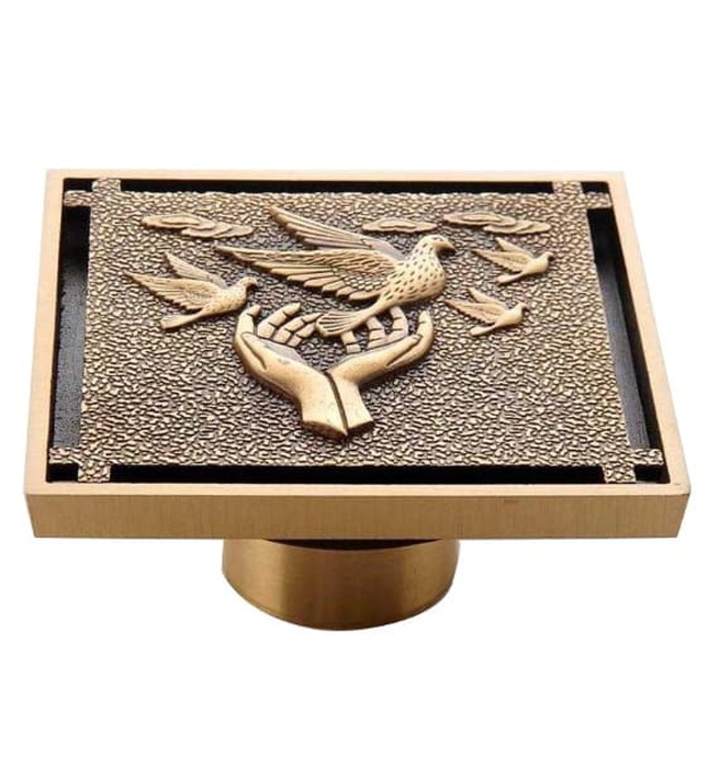 Phễu thoát sàn bằng đồng Haduvico HD005