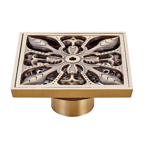 Phễu Thoát Sàn Hoa Văn Bằng Đồng Haduvico HD003