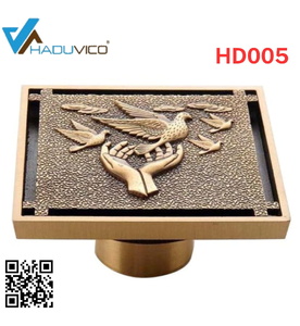 Phễu thoát sàn bằng đồng Haduvico HD005
