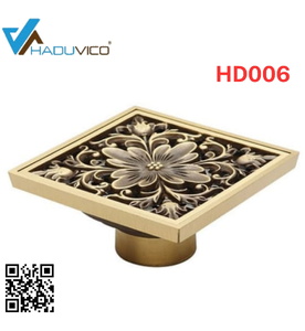 Phễu thoát sàn bằng đồng Haduvico HD006