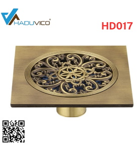 Phễu thoát sàn bằng đồng Haduvico HD017