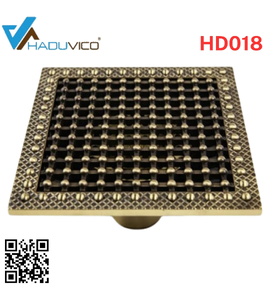 Phễu thoát sàn bằng đồng Haduvico HD018