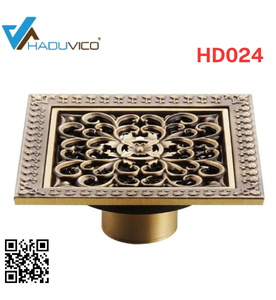 Phễu thoát sàn bằng đồng Haduvico HD024