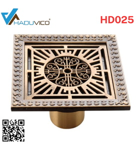 Phễu thoát sàn bằng đồng Haduvico HD025