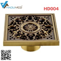 Phễu thoát sàn hoa văn bằng đồng Haduvico HD004