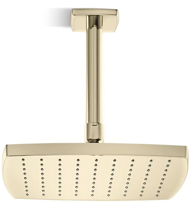 Bát sen tắm phun mưa eco vuông màu nickel Kallista P21515-00-AD