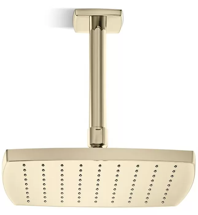 Bát sen tắm phun mưa eco vuông màu nickel Kallista P21515-00-AD
