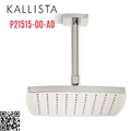 Bát sen tắm phun mưa eco vuông màu nickel Kallista P21515-00-AD