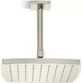 Bát sen tắm phun mưa eco vuông màu nickel Kallista P21515-00-AD