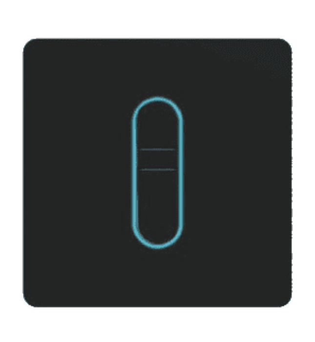 Van xả tiểu cảm ứng màu đen dùng pin điện Aquatiz D300031