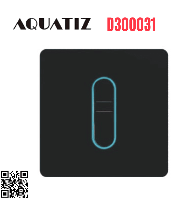 Van xả tiểu cảm ứng màu đen dùng pin điện Aquatiz D300031