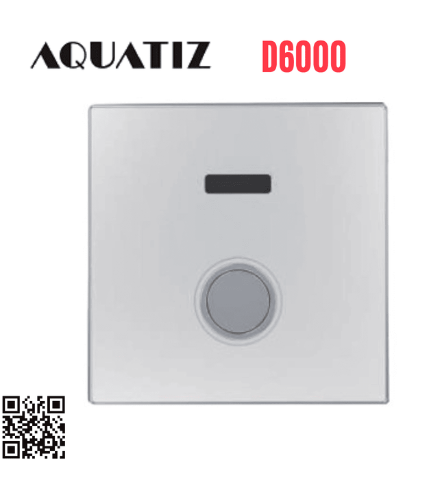 Van xả bồn cầu cảm ứng âm tường dùng pin điện Aquatiz D6000