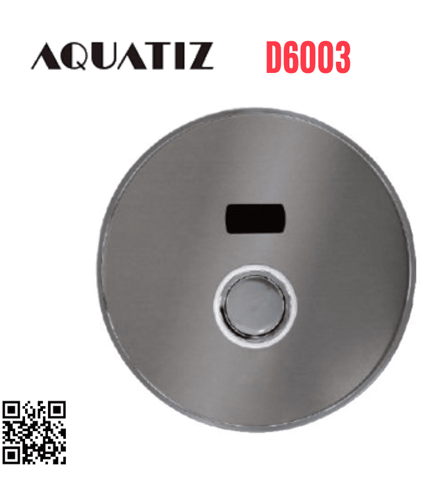 Van xả bồn cầu cảm ứng âm tường dùng pin điện Aquatiz D6003