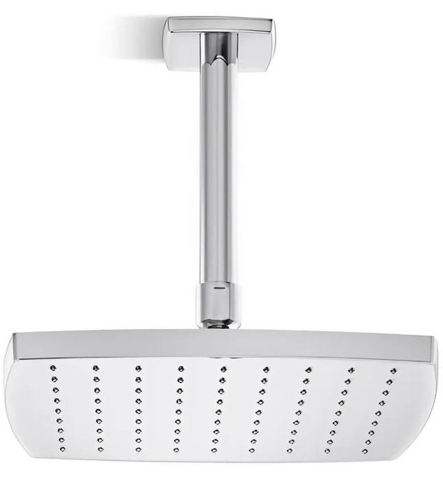 Bát sen tắm phun mưa eco vuông màu vàng Kallista P21515-00-AF