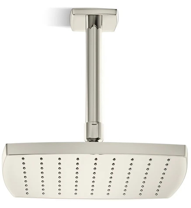 Bát sen tắm phun mưa eco vuông màu vàng Kallista P21515-00-AF