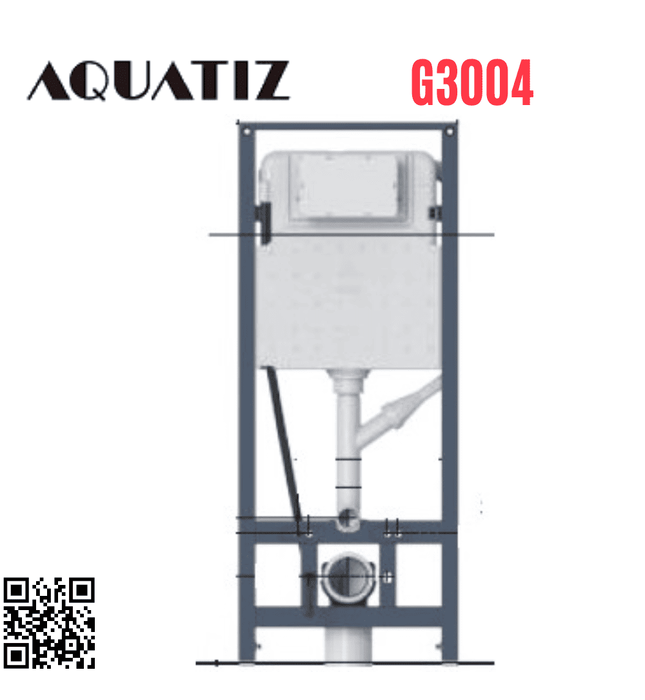 Khung két nước bồn cầu âm tường Aquatiz G3004