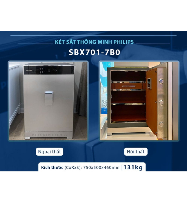 Két Sắt Thông Minh Philips SBX701-7B0